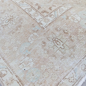 8x10 Vintage Persian Rug, 7&#39;2x10&#39;8&#39;&#39; Antique Heriz Rug, 8x10 Vintage Heriz Rug, 1940s Vegetable Dyes Rug, 8x10 Mystical Nomadic Heriz Rug