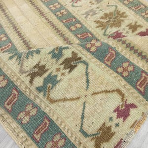 2x5 Rug,2x5 Turkish Rug,2x5 Runner rug,2x5 Handmade rug,2x5 Kitchen Rug, 2x5 Oushak Runner, Rugs Natural Rug, Boho Bedroom Rug,2.5x4.11 ft