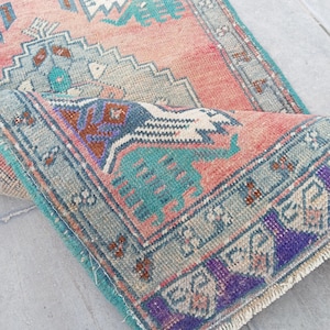 2x6 Turkish Runner Rug, Patchwork, Hallway Kitchen Runners, Vintage, Wool, 1.8x5.11 FT, Tax Free USA