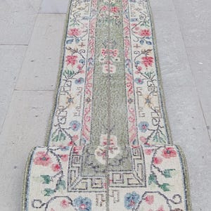 2x7 Runner,Turkish Runner 2x7,Vintage Runner Rug,Oushak Runner 2x7,Natural Gift Rug,Anatolian Runner Rug,2x7 Turkish Rug,Handmade Runner