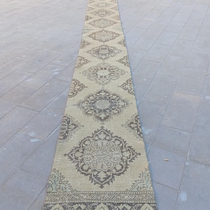 24 25 Runner Rug Oushak, Turkish Runner Rug Vintage, Long Runner Black Handmade 2x24, Narrow Stair Runner Carpet 2x25, Persian Runner Rug