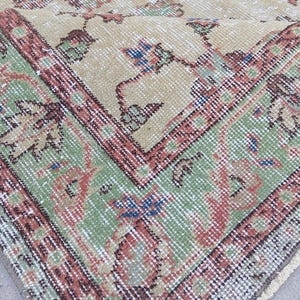 5x8 VINTAGE AREA RUG, 5x7 Vintage Rug, 5x7 Rug, Handmade Wool Rug, 5x8 Wool Rug, Muted Rug, 5x8 Turkish Rug, 5x7 Area Rug, Distressed Rug