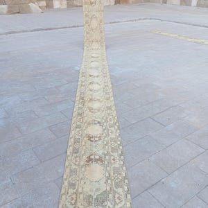 2x24 Runner Rug,Antique Runner, Anatolian Runner, Turkish Runner Rug,Vintage Runner 2x25, Oushak Runner Rug, Natural Runner,Soft Runner,