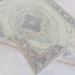 6x9 Rug, Faded Antique Rug, Turkish Rug 6x9, Vintage Rug, Oushak Rug 6x9, Handmade Wool Rug, Anatolian Area Rug, Neutral Rug, Turkey Rug,