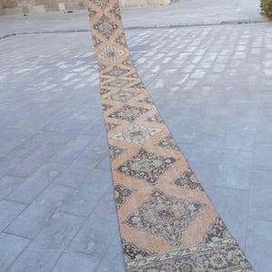 Oushak Runner 24 ft, Long Runner Turkish, 20 21 22 Stair Runner, Rug Runner Vintage, Narrow Runner, 2x20 Runner, 2x21 Runner, 2x22 Runner