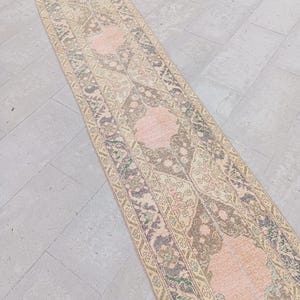 Oushak Runner 25 ft, Long Runner Turkish, 25 26 27 Stair Runner, Rug Runner Vintage, Narrow Runner, 2x25 Runner, 2x26 Runner, 2x27 Runner
