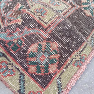 2x5 Rug,1x5 Turkish Rug,2x5 Runner rug,2x5 Handmade rug,2x5 Kitchen Rug, 1x5 Oushak Runner, Rugs Natural Rug, Boho Bedroom Rug,1.5x4.10 ft