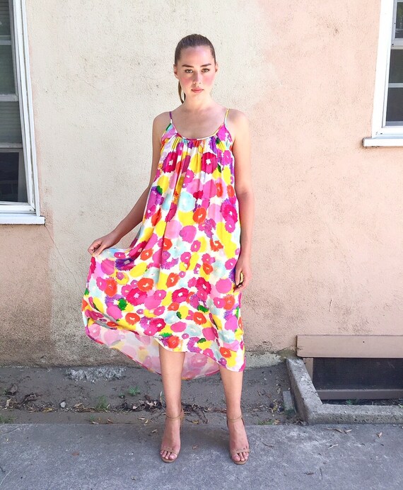 Stunning Bright Floral Tent Dress