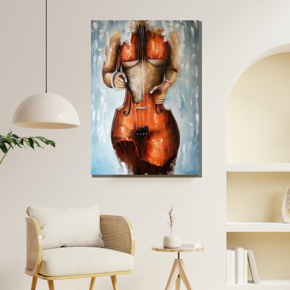 アート・デザイン・音楽 Silvia Minio-Paluello Yasuda Musical Body Art, Abstract Cello Woman, Surreal Instrument Wall