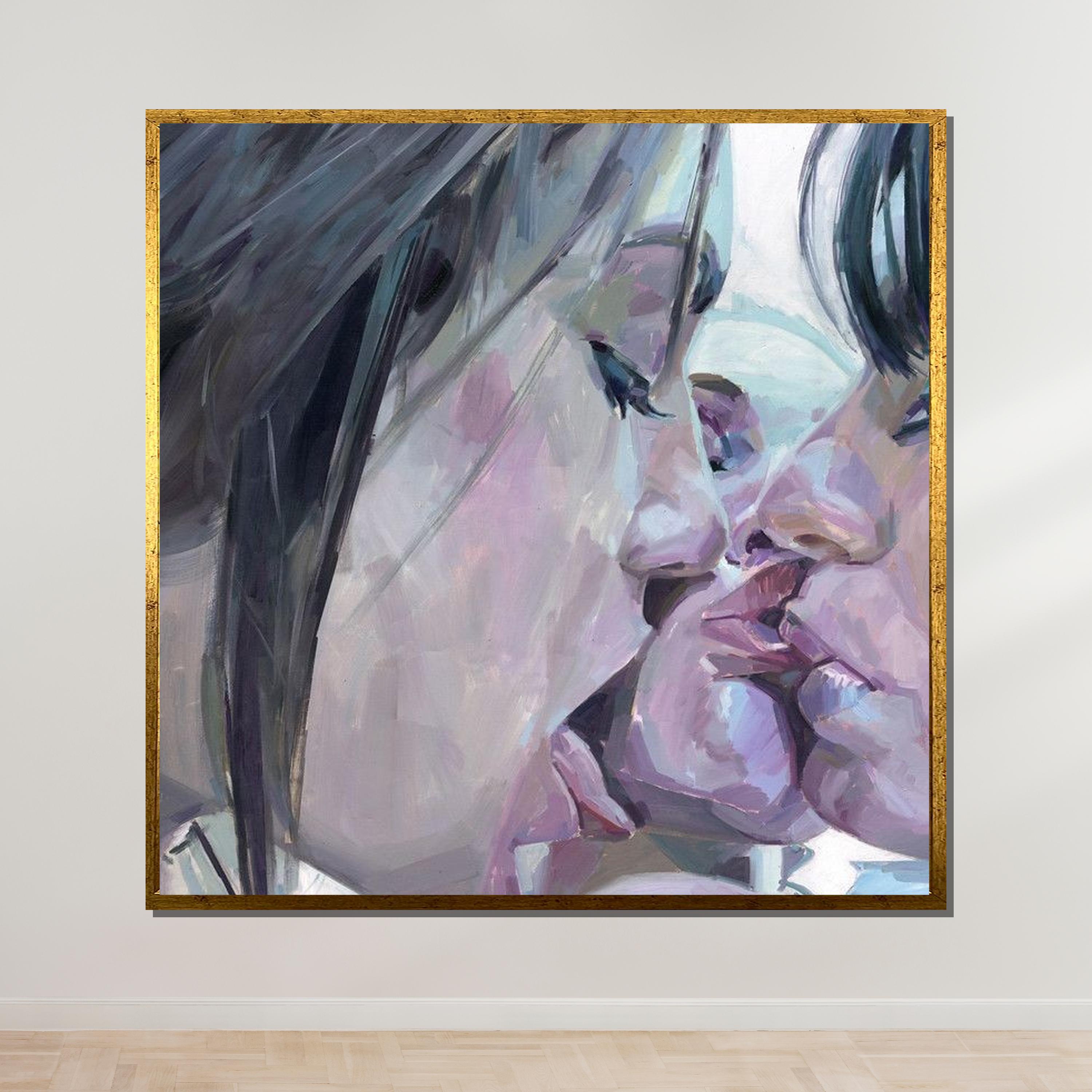 Lesbian Kiss Art Lesbian Kiss Art