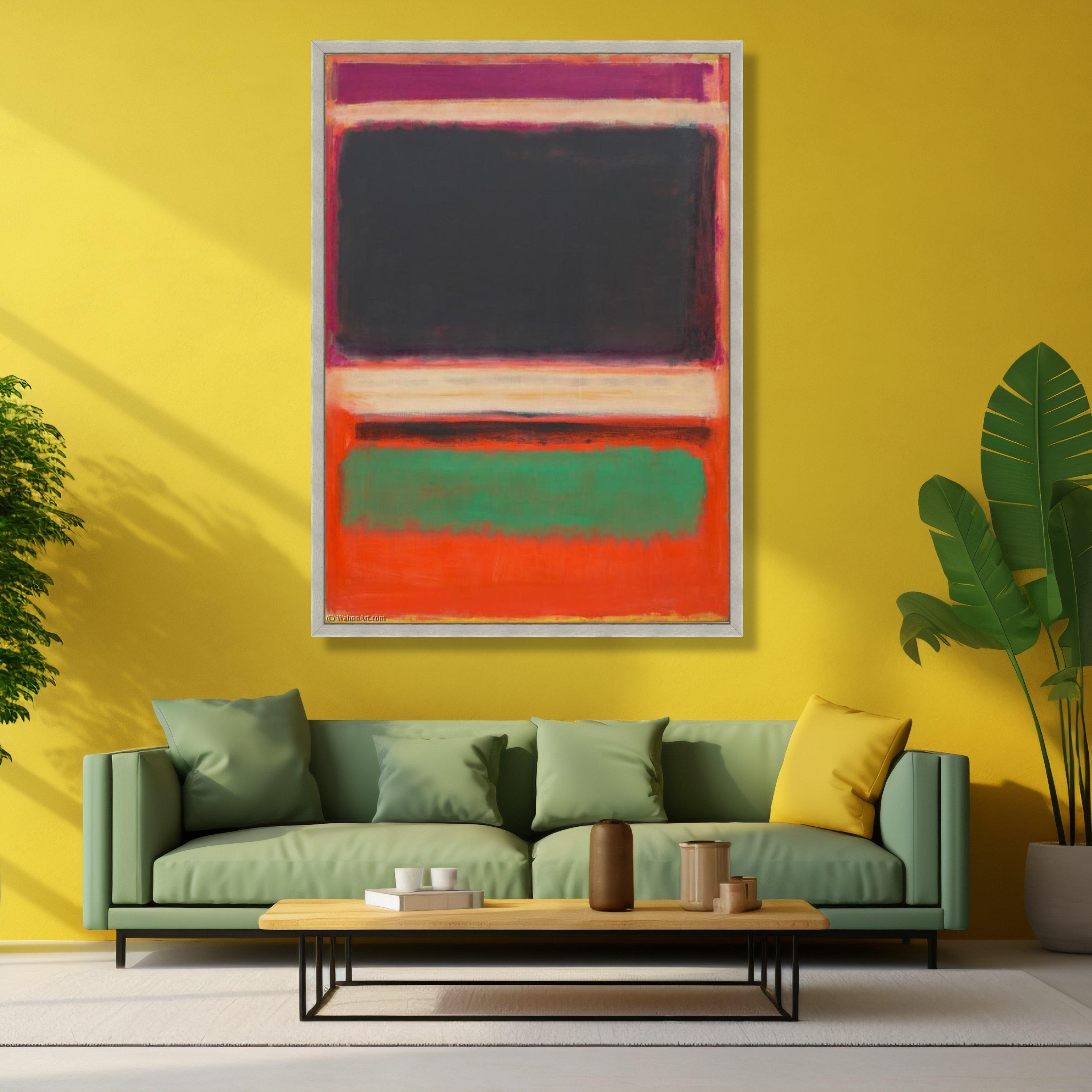 Blocks Mark Rothko Mark Rothko Inspired Abstract Color Blocks Canvas, Modern Geometric ...
