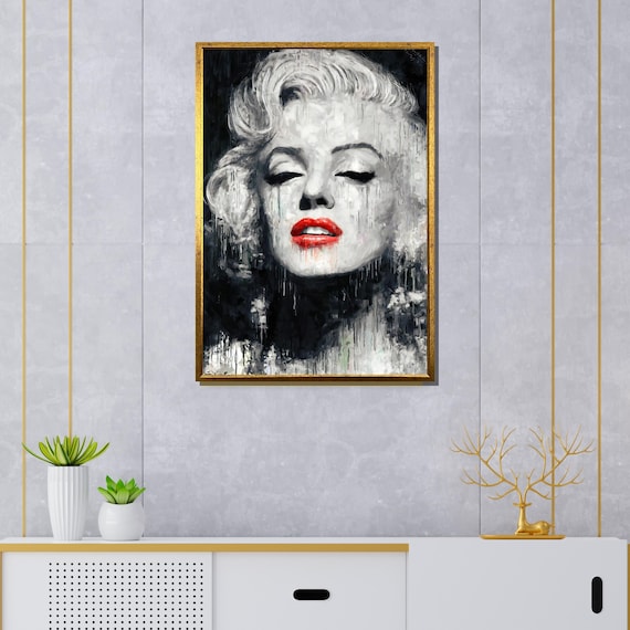 マリリン モンロー ポップアート キャンバス、象徴的なハリウッドの