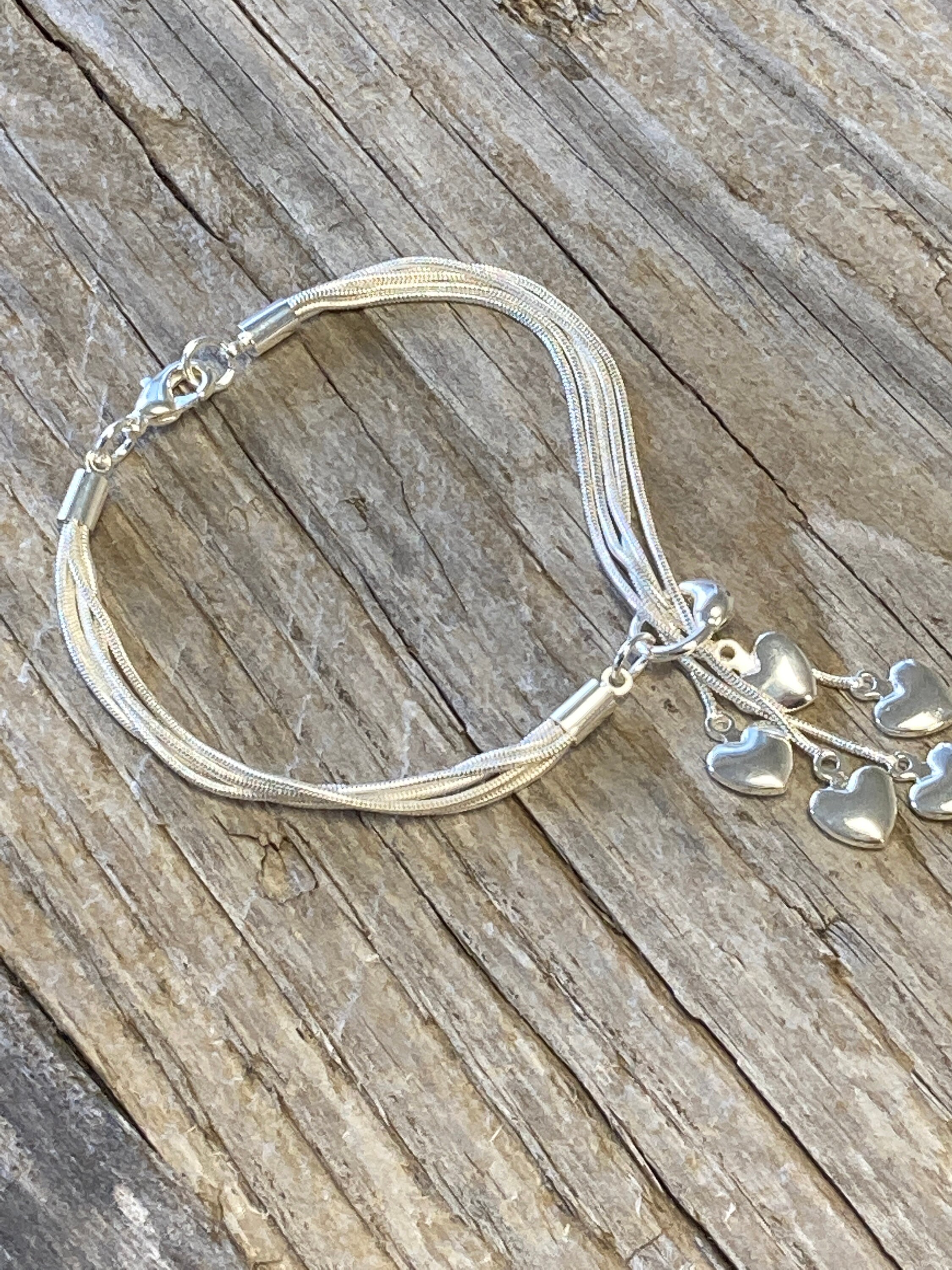 【Last2】Heart Glitter Chain Belt (Silver)