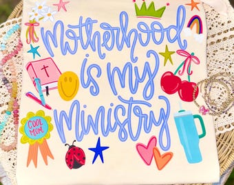 Mutterschaft ist mein Dienst PNG, Mama PNG, Mutter Leben PNG, Frühling Png, Launische Png, Girly Png, Zierliche Png, Sterne Png, Preppy Png