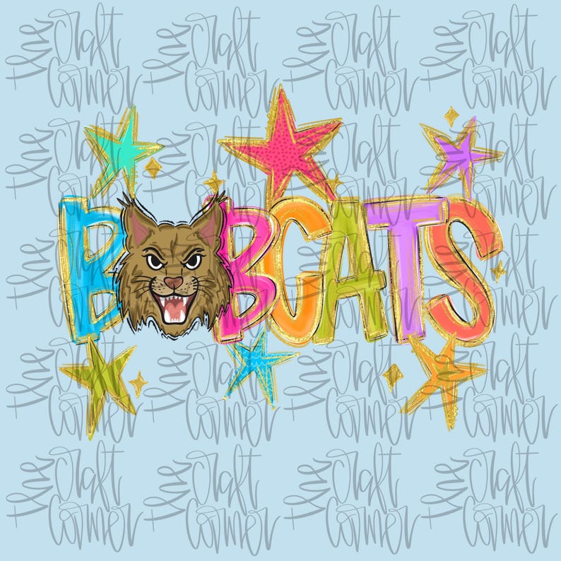 Bobcats Mascot PNG, Preppy School Spirit PNG, Mascot PNG, Game Day Png ...