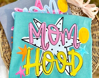 Motherhood PNG, Mama PNG, Mom Life PNG, Spring Png, Whimsy Png, Girly Png, Dainty Png, Stars Png, Preppy Png, Mom Hood Png
