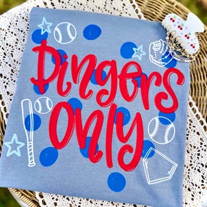 Dingers PNG, Baseball PNG, Play Ball PNG, Home Run Png, Sports Png, Game Day Png, Preppy Png, Trendy Png, Girly Png, Doodle Png, Ball Png