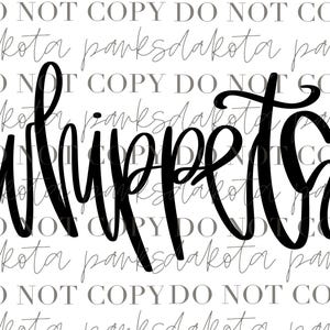 whippets Mascot, whippets Lettering, Hand Drawn Doodle, Calligraphy, School Spirit, School Mascot, Preppy PNG, Boujee PNG, Digital Art