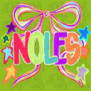 Noles PNG, Preppy School Spirit PNG, Coquette PNG, Preppy Mascot Png, Trending Png, Viral Png, Hand Drawn Png, Mascot Png