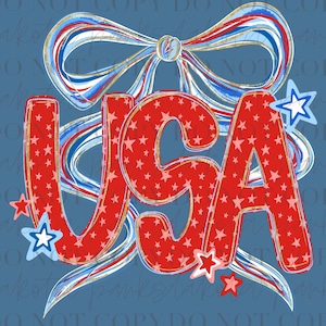 USA Coquette Bow, Patriotic Coquette png, Amerikaans png, USA png, coquette png, preppy patriottisch, rood wit blauw png, dtf digitaal