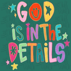 God zit in de details png, religieuze png, preppy png, handletters png, doodle png, smiley png, millennial png, coquette png,