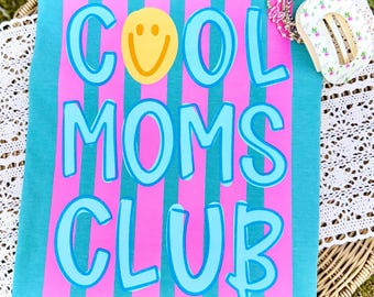 Cool Moms Club PNG, Mama PNG, Mom Life PNG, Spring Png, Whimsy Png, Girly Png, Dainty Png, Stripes Png, Love Like Jesus Png