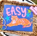 Easy Tiger PNG, Tiger PNG, Trending PNG, Preppy Tiger Png, Catch Phrase Png, Respect The Locals Png, Girly Png, Boutique Png