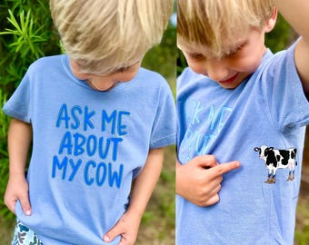 Ask Me About My Cow PNG, Moo Cow PNG, Trending PNG, Catch Phrase Png, Farm Png, Boys Png, Viral Png, Farm Animals Png, Boutique Png