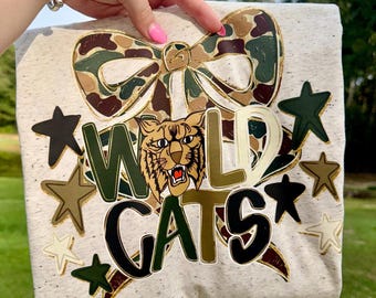 Wildcats Mascot PNG, Wildcats PNG, Mascot Coquette PNG, Camo Mascot Png, Tremding Png, Faux Glitter Png, Realistic Paint Png, Preppy Png,
