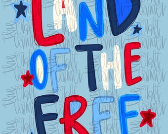 Tierra de la Libertad, Coqueta Patriótica Png, Estadounidense Png, EE. UU. PNG, Preppy Png, Preppy Patriótico, Rojo Blanco Azul Png, Dtf digital