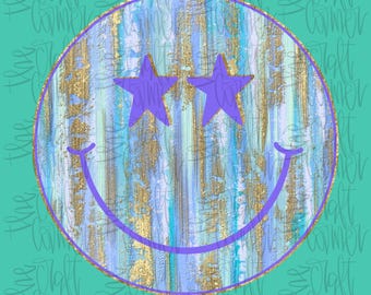 Smiley PNG, Beach PNG, Trendy PNG, Neon PNG, Pintura realista PNG, DTF, Summer PNG, Summer Vibes, Girly PNG