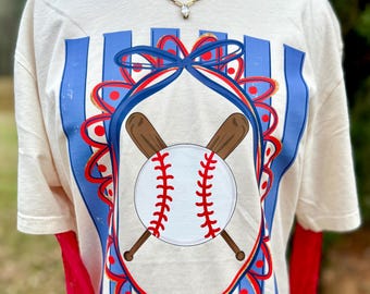 Baseball PNG, Baseball Coquette PNG, Play Ball PNG, Home Run Png, Sports Png, Crest Png, Preppy Png, Trendy Png, Girly Png, Athletic Png