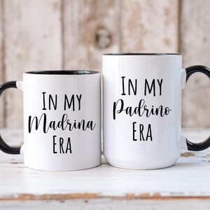 Madrina Mug, Spanish Godparent Proposal Gift, Custom Godparents Mug Gift for Madrina Cup Quieres Ser Madrina Padrinos De Bautizo