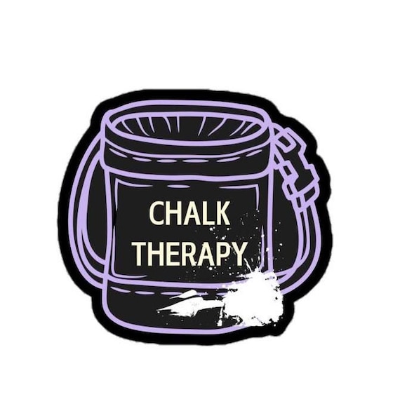 Chalk Therapy: Rock Climbing Sticker, Bouldering Gift, Funny Climber Gift