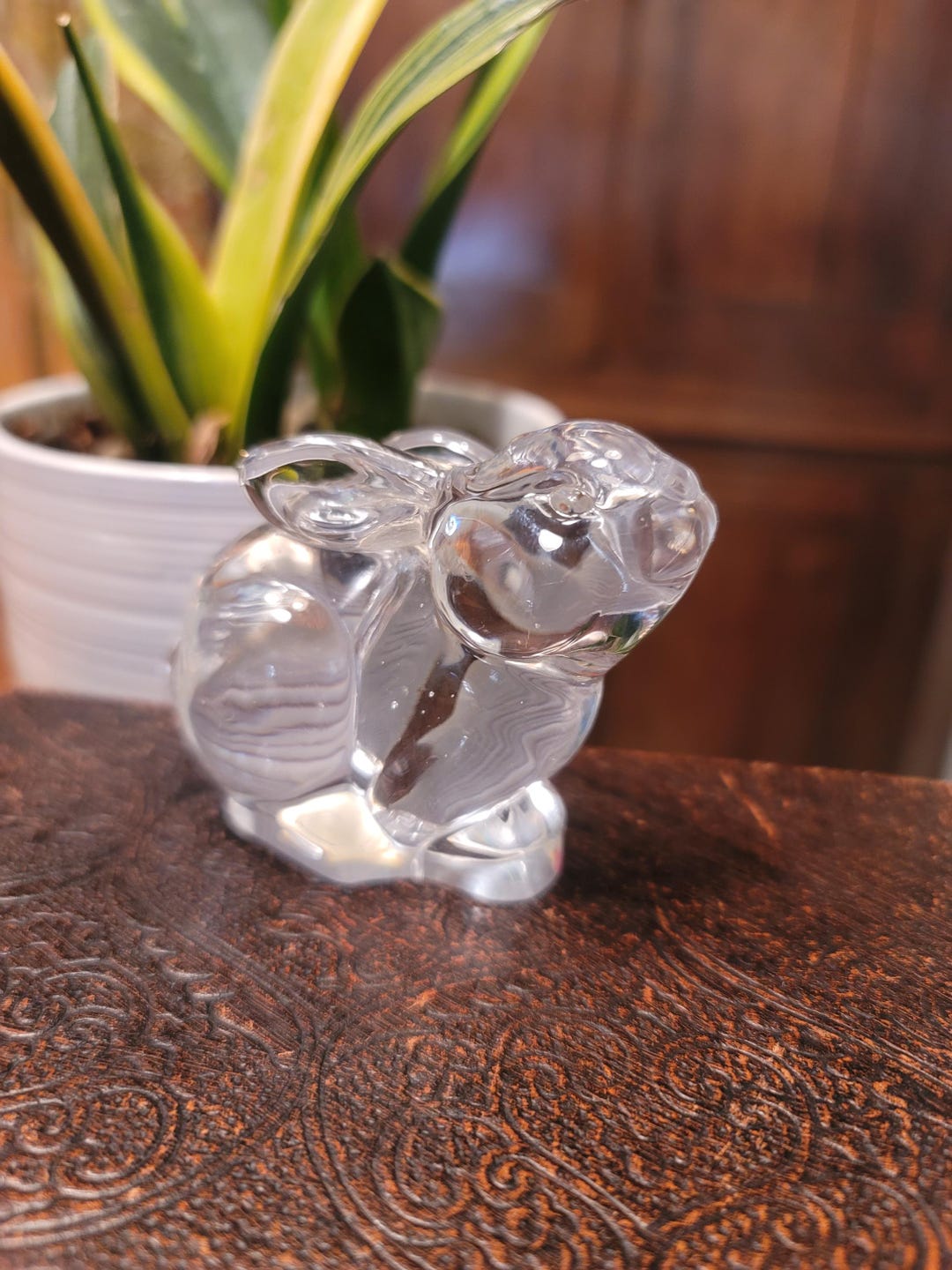 Lead Crystal Rabbit Vintage 24% Lead Crystal Rabbit - Etsy