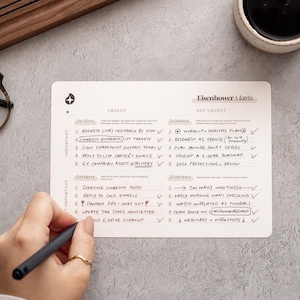 Eisenhower Matrix Cards | To Do List Task Priority Tracker | Priorities Daily Overview Planner | Kanban Board, Priority & Decision Matrix A5