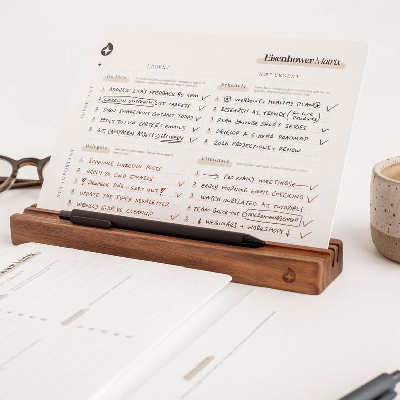 eisenhower matrix, eisenhower matrix cards, priority matrix, decision matrix, a5 card, priority tracker, priority planner, priority to do list, priority task list, productivity tracker, productivity tool, time management, to do list cards, printed cards, pros and cons list