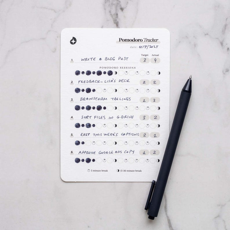 pomodoro planner, pomodoro timer,