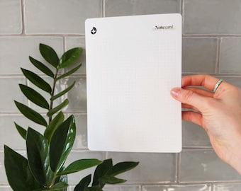 Square Grid Index Cards | Graph Pattern Paper | Undated Planner Cards | Daily Task Tracker & To Do List Cards | A5 or A6 Size, Printed