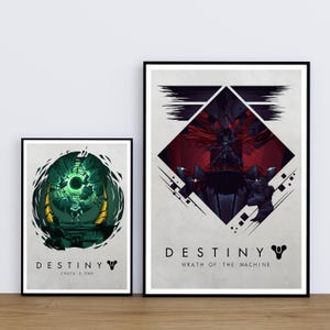 2pc Set - Destiny Poster - Game Print