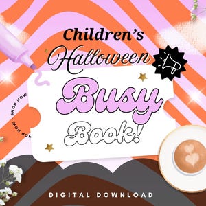 Halloween Fleißbuch für Kinder | Druckbares Erinnerungsbuch für Kleinkinder | Vorschule Lernmappe | Quiet Book | Gruseliges Lernspiel