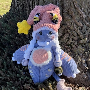 Tauri Starlight Plushie – Handmade Crochet Fantasy Creature – Celestial Amigurumi Plush – Unique Soft Toy – Magical Plush Collectible
