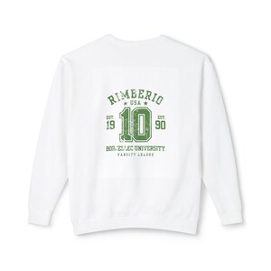 Vintage College Crewneck Sweatshirt: Retro Unisex Cotton Pullover