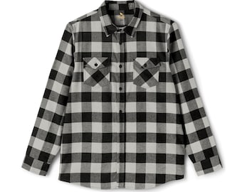 Camicia a quadri Buffalo nera e verde