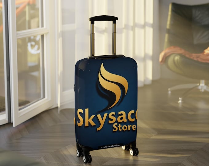Stylish Luggage Cover - Travel Protection, Personalized Suitcase Wrap, Trendy Travel Accessory, Unique Luggage Protector