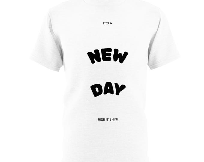Rise N' Shine Unisex Tee, Motivational Shirt for Positivity, Ideal Gift for Friends, Perfect for Everyday Wear, New Day Inspiration