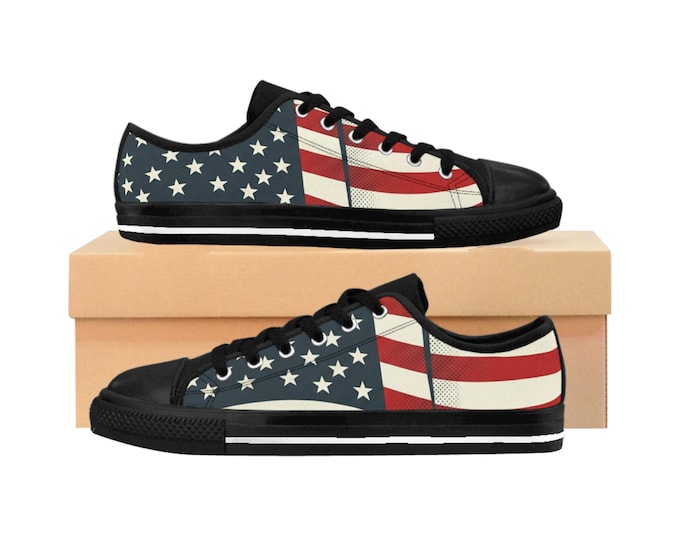 American Flag Sneakers | Women's Sneakers, Patriotic Stars Stripes