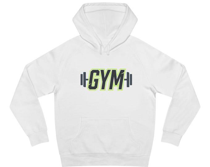 GYM Barbell Logo Hoodie | Fitness Workout Apparel