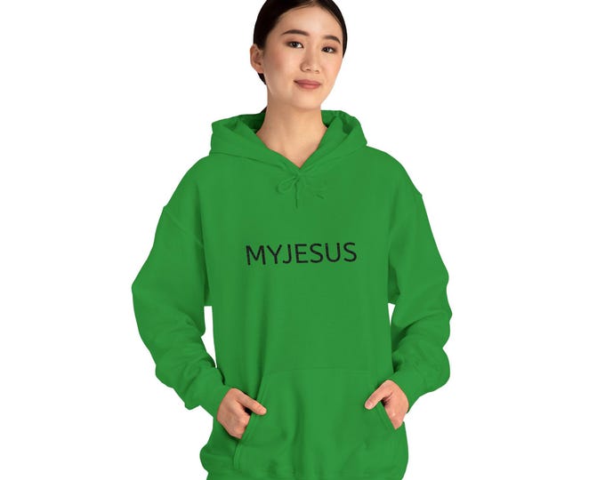MyJesus hoodie | Christian faith minimalist text pullover