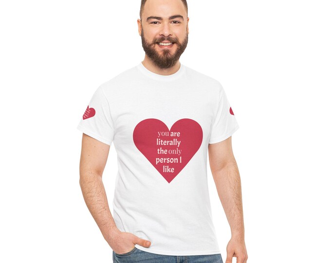 Cute Heart Print Unisex Tee - Perfect for Valentine's Day, Anniversary Gift, Casual Wear, Everyday Love Shirt, Cozy Vibe Apparel